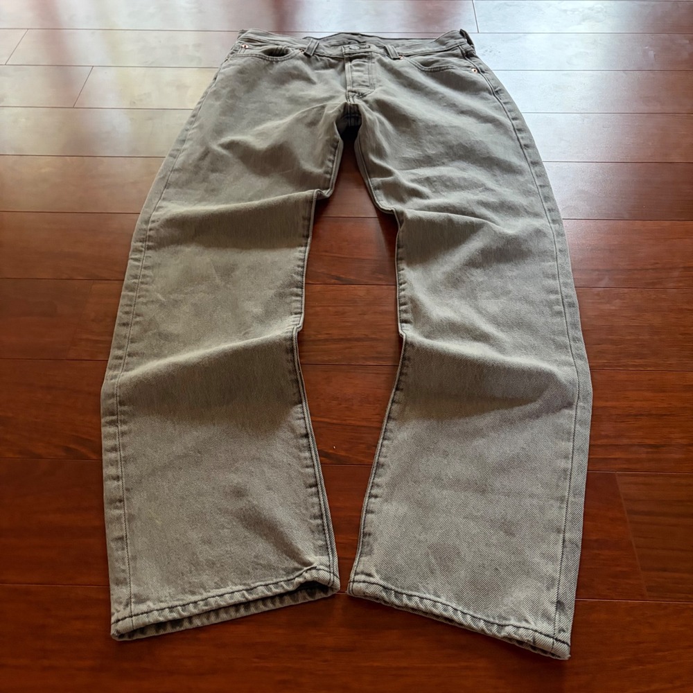 Y2K Levi's 501 XX Original Fit Grey Denim Jeans Straight Leg W30 L32 Streetwear